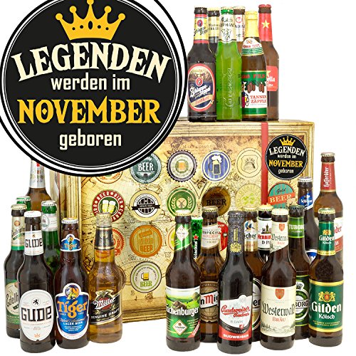 Legenden November/Bier aus der Welt und DE/November Geburtstagsgeschenk/Bier Adventskalender 2023 von ostprodukte-versand