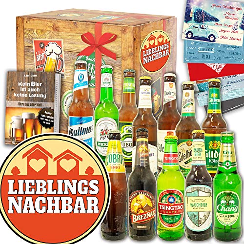 Lieblingsnachbar ++ 12x Bier Welt und DE ++ Geschenke für Nachbarn von ostprodukte-versand