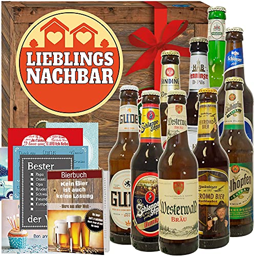 Lieblingsnachbar/Geschenk Nachbarin/Deutsches Bierset von Ostprodukte-Versand.de