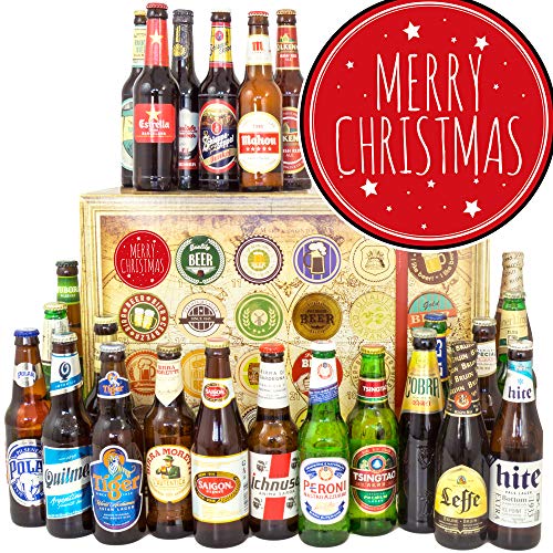 Merry Christmas / 24 Biere aus der Welt/Geschenk Weihnachten Frau/Adventskalender Bier 2023 von ostprodukte-versand