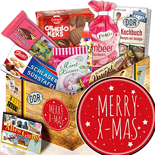 ostprodukte-versand Merry X-Mas - DDR Süßigkeiten - Weihnachten Geschenk Freundin von ostprodukte-versand