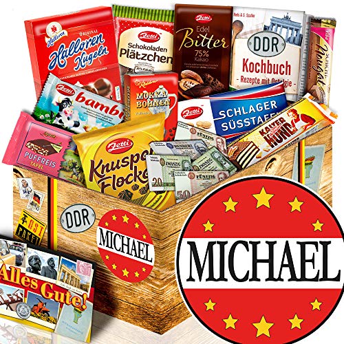 Michael + Geschenk Box Ost-Schokolade + Geschenk für Michael Michael + Geschenk Box Ost-Schokolade + Geschenk für Michael von ostprodukte-versand