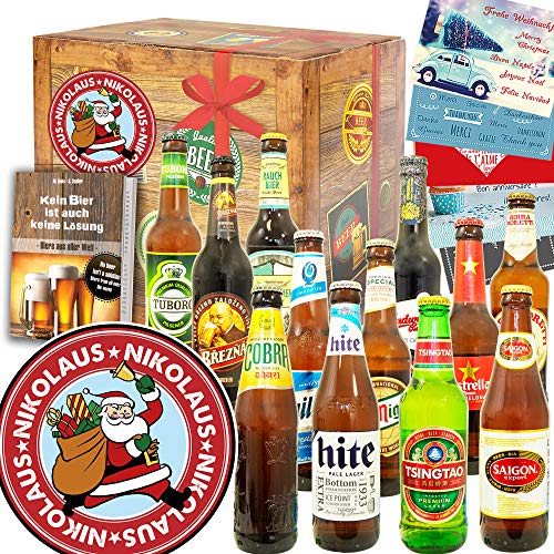 Nikolaus + Geschenke für Freund zu Weihnachten + Bier aus der Welt von ostprodukte-versand