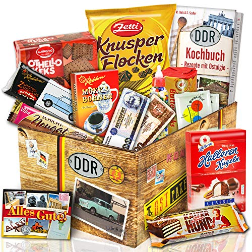 ostprodukte-versand Nostalgische Süßwarenbox DDR - Geschenkeset Geburtstag für Männer von ostprodukte-versand