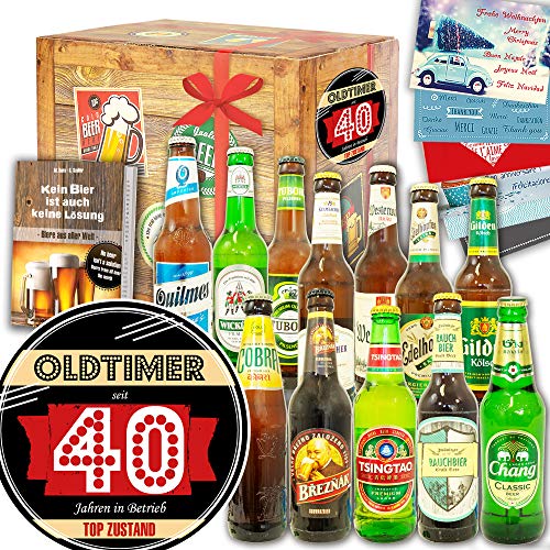 Oldtimer 40 ++ Bier Paket Welt und DE ++ Süßigkeitenset zum 40. von ostprodukte-versand