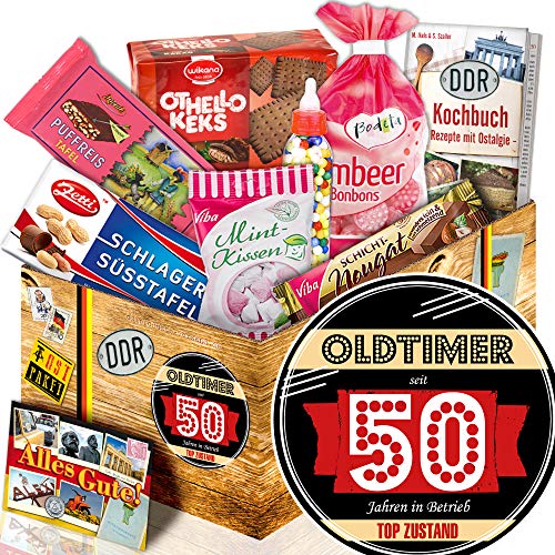ostprodukte-versand Oldtimer 50 + Süßigkeiten Ostbox + Zum 50ten Geburtstag von ostprodukte-versand
