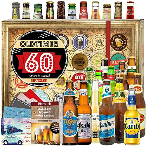 Oldtimer 60 - Geschenkidee zum 60ten - Biere aus aller Welt 24x - Advent Kalender Bier 2023 von ostprodukte-versand