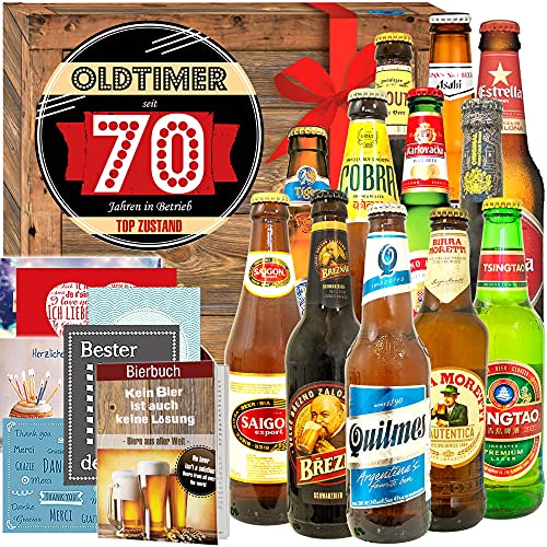 Oldtimer 70/12 Biere aus D und aller Welt/für Opa zum Geburtstag von Ostprodukte-Versand.de