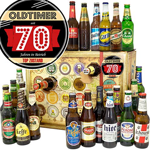 Oldtimer - 70 Jahren in Betrieb - mit Bieren aus der Welt - Bieradventskalender 2023 von ostprodukte-versand