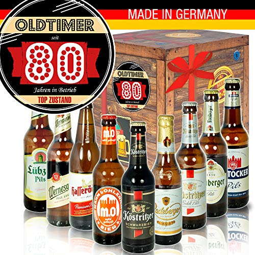 Oldtimer 80 - Bier DDR Geschenk Idee - für Oma zum Geburtstag von ostprodukte-versand