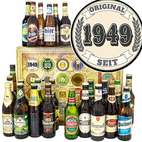 Original seit 1949/24 Biere aus der Welt und D/Geschenkbox 1949 / Bier Adventskalender 2023 von ostprodukte-versand