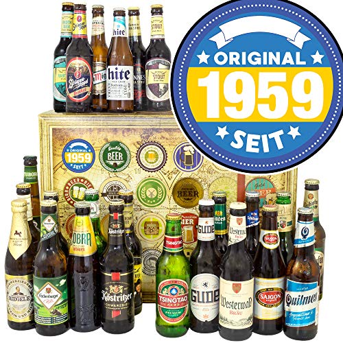 Original 1959 / 24x Biere DE und Welt/Geburtstag Geschenke/Bier Geschenk Adventskalender 2023 von ostprodukte-versand