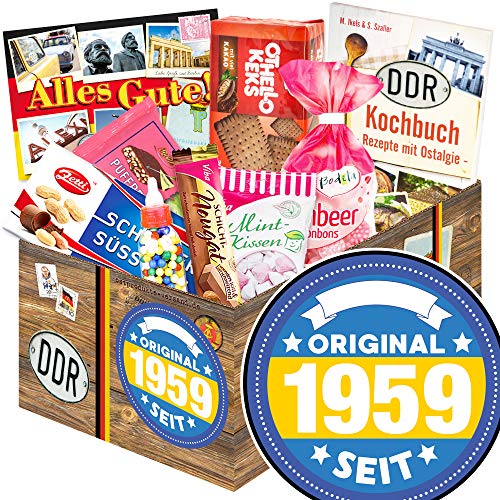 Original seit 1959 - 1959 Geschenk Geburtstag - Süße Ostbox von Ostprodukte-Versand.de