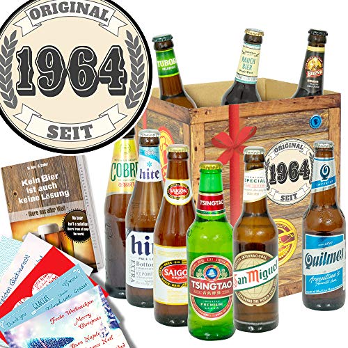 Original seit 1964 ++ Geschenke 60. Geburtstag ++ Bierbox mit Bieren der Welt von ostprodukte-versand