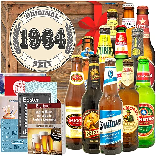 Original seit 1964-1964 Geschenk 60. Box - Biere aus aller Welt 12x von ostprodukte-versand