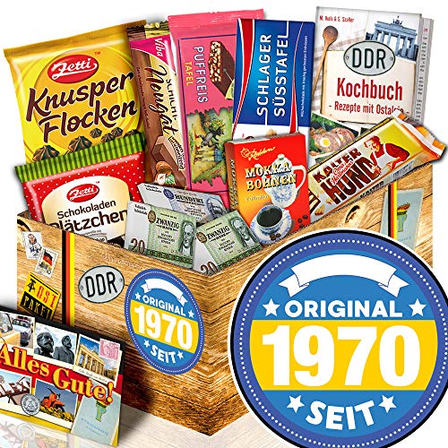 ostprodukte-versand Original seit 1970 / DDR Schokolade Geschenkkorb/Geschenke zum 50. Geburtstag von ostprodukte-versand
