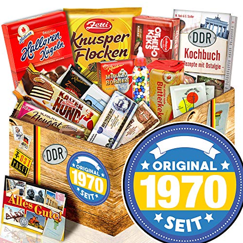 ostprodukte-versand Original seit 1970 - Süßigkeitenbox mit DDR Waren - 1970 Geschenk Geburtstag von CHICHL
