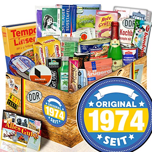 ostprodukte-versand Original seit 1974 + Geschenkkorb für Männer + Nostalgieset Spezialitäten 50. von ostprodukte-versand