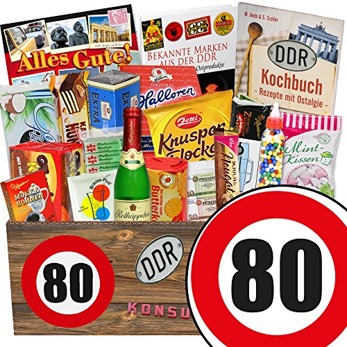 ostprodukte-versand Ossi Paket/Süßigkeiten Box/Zahl 80 / Geburtstag Mama von ostprodukte-versand