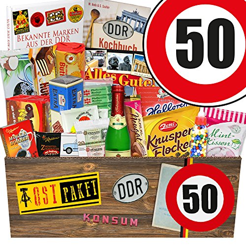 ostprodukte-versand Ostalgie Set/Suessigkeiten Box/Zahl 50 / Geschenkset Frau von ostprodukte-versand