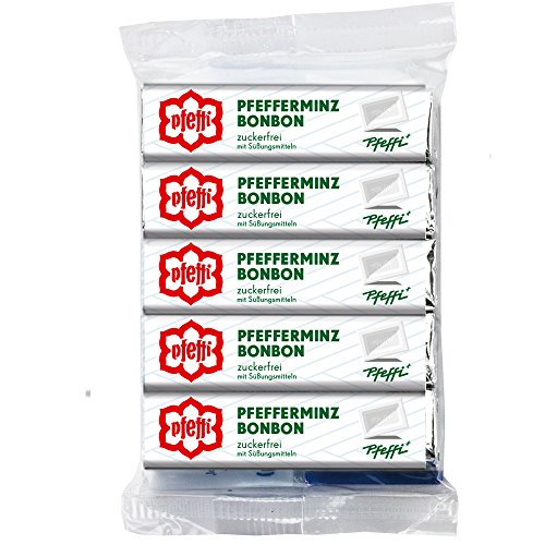 ostprodukte-versand Pfeffi Pfefferminzbonbon zuckerfrei 5er Pack - DDR Kultprodukte und Ostwaren von ostprodukte-versand