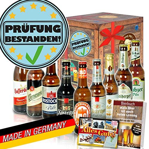 Prüfung bestanden - mit Ostdeutschen Bieren - Abschlussprüfung Geschenk von ostprodukte-versand