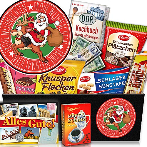 ostprodukte-versand Santa/Geschenkset DDR/Präsentkorb Schokolade/Geschenk Weihnachten für Opa von ostprodukte-versand