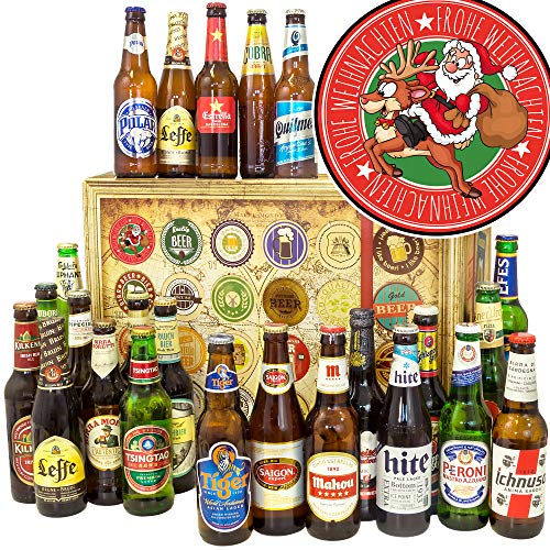 Santa - Bier aus der Welt 24x - Geschenk zu Weihnachten von Ostprodukte-Versand.de