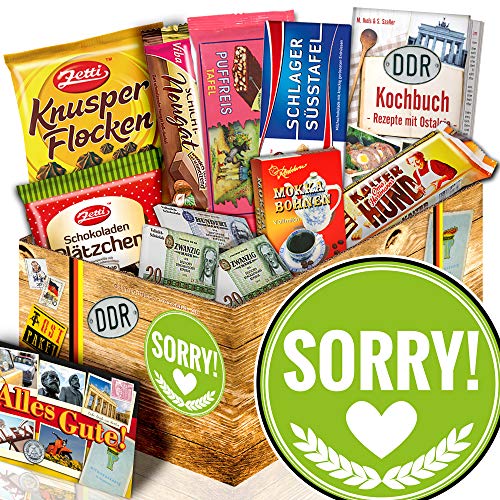 ostprodukte-versand Sorry + Sorry Geschenkset + Geschenk Idee DDR Schokolade von ostprodukte-versand