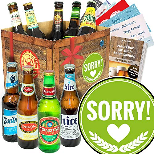 Sorry - Biersorten aus der Welt - Geschenk Sorry Box von ostprodukte-versand