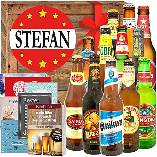 Stefan/Bier Geschenk Welt/Namenstag Stefan Geschenk von ostprodukte-versand