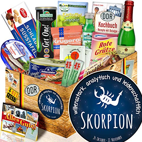Sternzeichen Skorpion - Geschenk Skorpion Mann - Geschenk Set DDR Sternzeichen Skorpion - Geschenk Skorpion Mann - Geschenk Set DDR von ostprodukte-versand