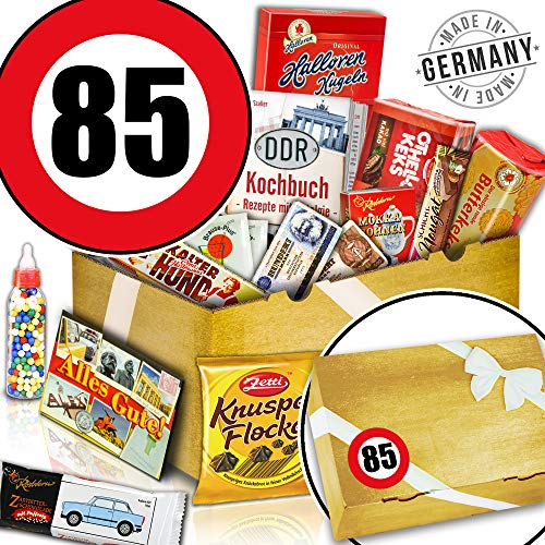 ostprodukte-versand Süßes DDR Paket + Geschenk Box für Frauen 85 Geburtstag + DDR Waren von ostprodukte-versand
