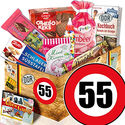 ostprodukte-versand Suesses Geschenkset ++ Ostprodukte ++ Zahl 55 ++ Geschenk Idee Vater von ostprodukte-versand