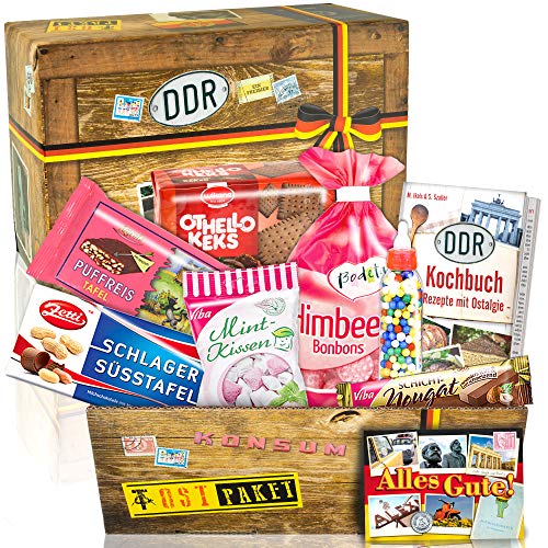 Süßigekeiten Geschenk Set / Süßes DDR Set / DDR Süßigkeiten / DDR Waren von Ostprodukte-Versand.de