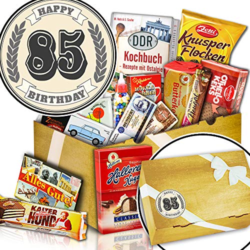 ostprodukte-versand Süßigkeiten Box - Geschenke zum 85. Geburtstag - 85 Geburtstag Geschenk von ostprodukte-versand