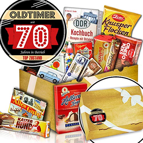 ostprodukte-versand Süßigkeiten Boxen - Geschenke zum 70 Geburtstag - Oldtimer 70 von ostprodukte-versand