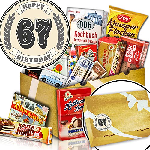 ostprodukte-versand Süßigkeiten verschenken - 67. Geburtstag Geschenk - Geschenke 67 Geburtstag Frau von ostprodukte-versand