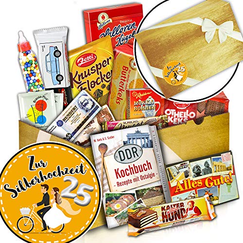 ostprodukte-versand Süßigkeitenbox + lustige Ideen zur Silberhochzeit + Zur Silberhochzeit von ostprodukte-versand