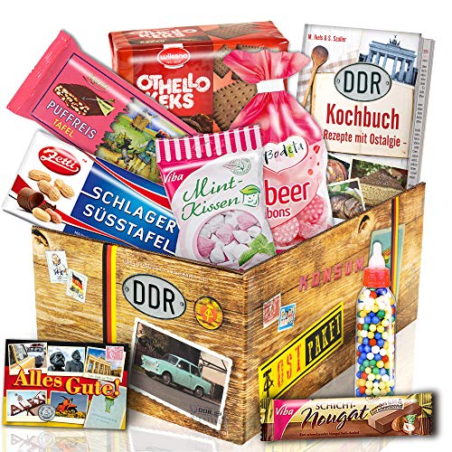 ostprodukte-versand Ost Süßigkeiten aus der DDR/Geschenkeset zum Geburtstag für Sie/DDR Paket von ostprodukte-versand
