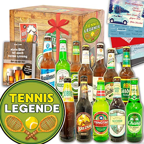 Tennislegende / 12 Biere Welt und DE/Tennis Geschenkartikel von ostprodukte-versand