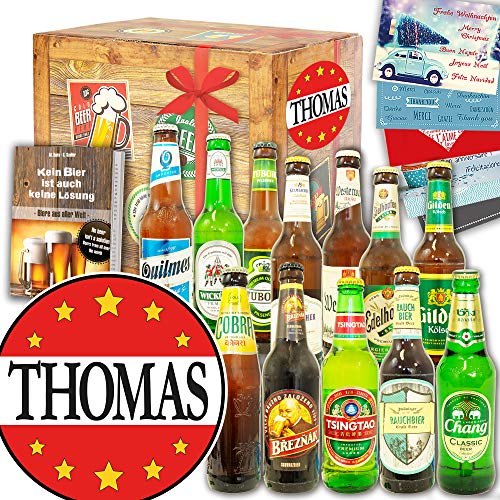 Thomas - 12x Biere der Welt & DE - Namenstag Geschenk Thomas Thomas - 12x Biere der Welt & DE - Namenstag Geschenk Thomas von ostprodukte-versand