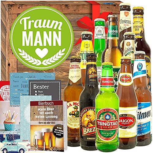 Traummann ++ Geschenk 12x Bier Welt und DE ++ Geschenk Mann von ostprodukte-versand