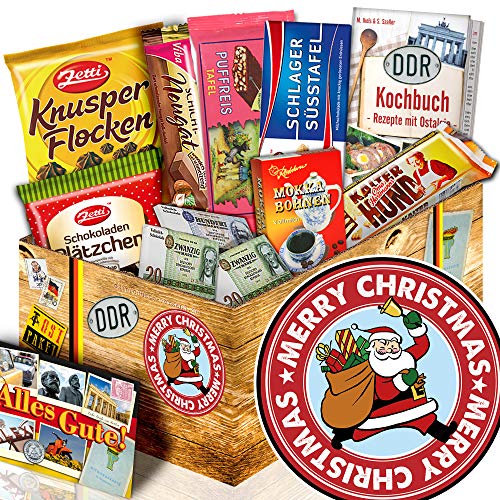 ostprodukte-versand Weihnachtsmann + Weihnachten Geschenk + DDR Schokoladen Set von ostprodukte-versand