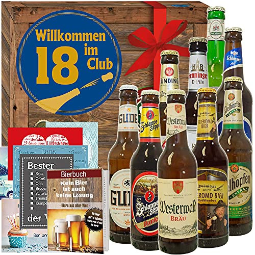 Wilkommen im Club 18 ++ Geschenke 18. Geburtstag ++ Bier aus Deutschland von ostprodukte-versand