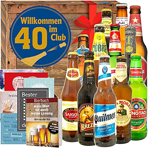 Wilkommen im Club 40/12 Biere der Welt/Geburtstag 40 Freundin von ostprodukte-versand