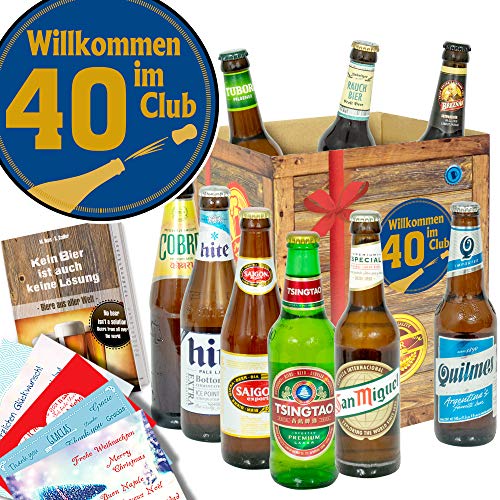 Wilkommen im Club 40 ++ Biere der Welt ++ Geschenke zum 40 Geburtstag von ostprodukte-versand