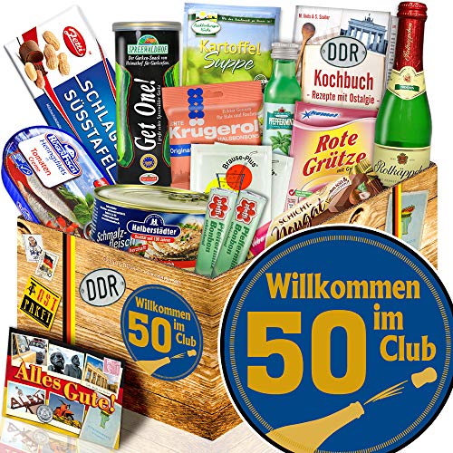 ostprodukte-versand Wilkommen im Club 50 ++ DDR Spezialitäten Box ++ Geschenke 50 Geburtstag von ostprodukte-versand