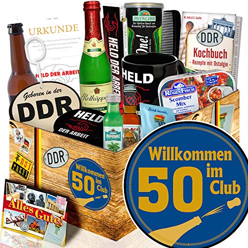 ostprodukte-versand Wilkommen im Club 50 + Geschenke zum 50 Geburtstag + Ostbox für Männer von ostprodukte-versand