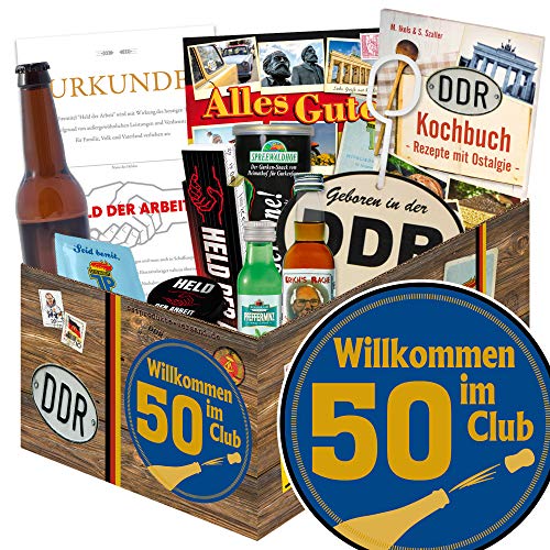 ostprodukte-versand Wilkommen im Club 50 - DDR Geschenk Mann - Geburtstag 50 Partner von ostprodukte-versand